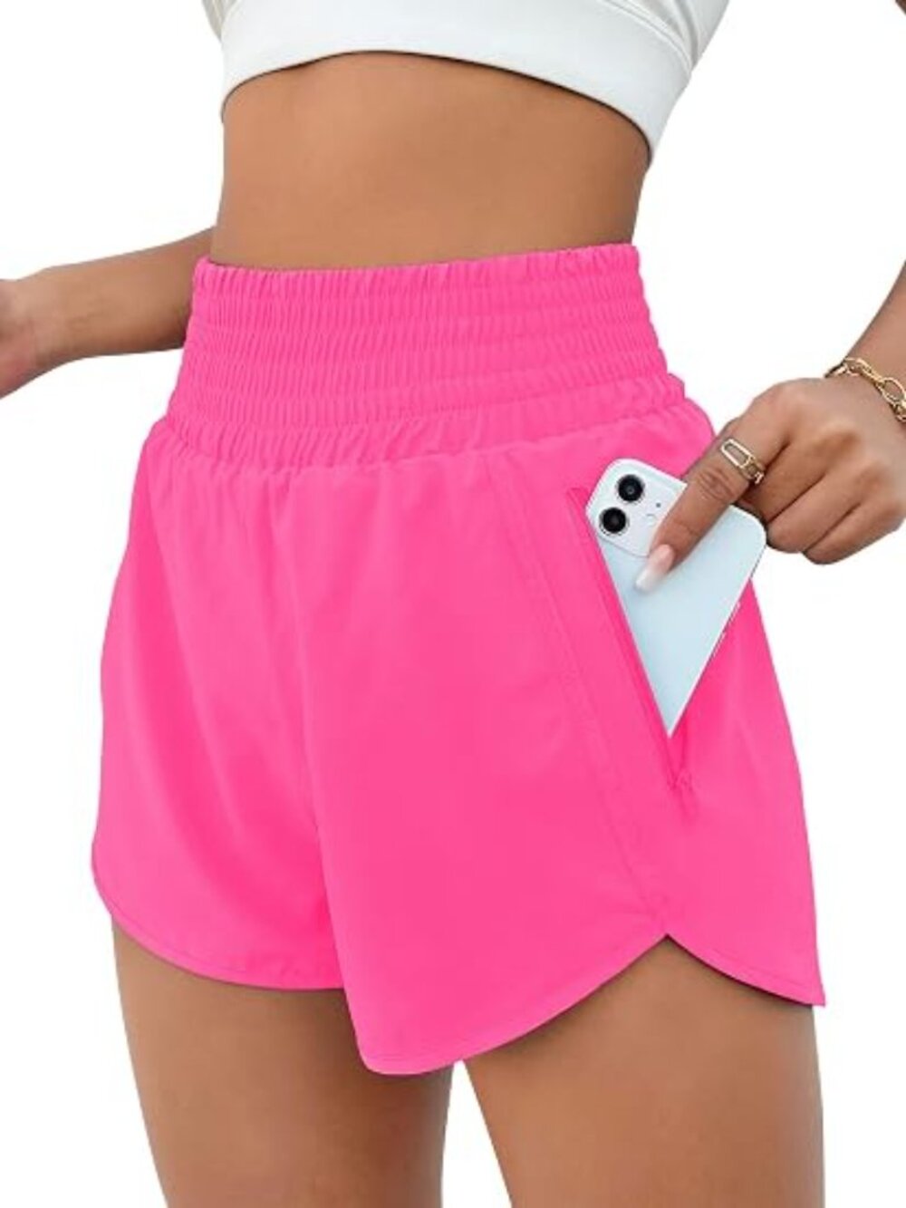 2.5" Athletic Shorts for Women Comfy High Waisted Short with Pocket